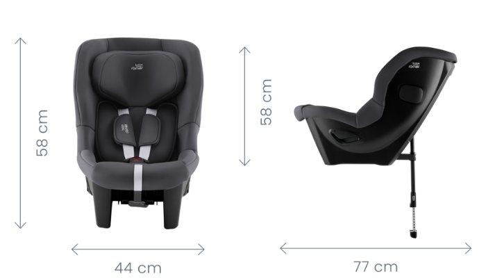 medidas silla coche max safe M Britax Romer
